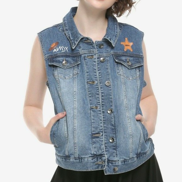 Disney Pixar Toy Story Woody Denim Vest Size S - Picture 5 of 10